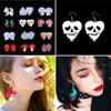 Joour Mushroom Heart Resin Silicone Mould Blooding Earrings UV Epoxy Resin Mold Pendant Molds Handmade Jewelry Making Tools(A) view 4