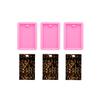 AMZTOART 3pc Shiny Rectangle with Hole Resin Silicone Keychain Mould Art DIY Handmade Charms Mold with 10PC Key Ring(DY0575+DY0575+DY0575) view 3