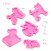 65Pcs Epoxy Resin Molds Kit - 5pcs Dog Shape Silicone Molds for Resin, Epoxy Resin Casting Molds, Resin Keychain Molds, Keychains, Jump Ring for DIY Keychain Pendant Pet Tag view 2