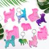 65Pcs Epoxy Resin Molds Kit - 5pcs Dog Shape Silicone Molds for Resin, Epoxy Resin Casting Molds, Resin Keychain Molds, Keychains, Jump Ring for DIY Keychain Pendant Pet Tag view 4
