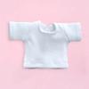 niannyyhouse T-Shirt + Pants 2-Piece Set Camouflage Overalls Solid Color T-Shirt 1/12 BJD OB11 Doll 4.3 inches (11 cm) Body Figure Accessory (Denim Blue) view 3