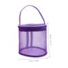 2pcs Yarn Storage Bag Portable Knitting Tote Organizer Zipper Closure for Crochet Yarn and Accessories Mesh Design for view 2