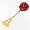 Tasbih Natural Red Agate with Matte red Agate Misbaha Muslim Gift Accessories on Hand (8mm x 66 Beads) view 3