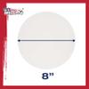 U.S. Art Supply 8 Inch Diameter Round 12 Ounce Primed Gesso Professional Quality Acid-Free Stretched Canvas (Pack of 6) view 3