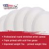 U.S. Art Supply 8 Inch Diameter Round 12 Ounce Primed Gesso Professional Quality Acid-Free Stretched Canvas (Pack of 6) view 4