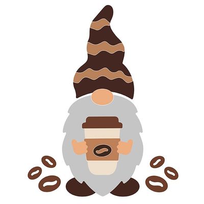 Coffee Gnome Metal Die Cuts, Cutting Dies for Card Making Clearance, Embossing Dies for Scrapbooking, DIY Album Paper Cards Decoration