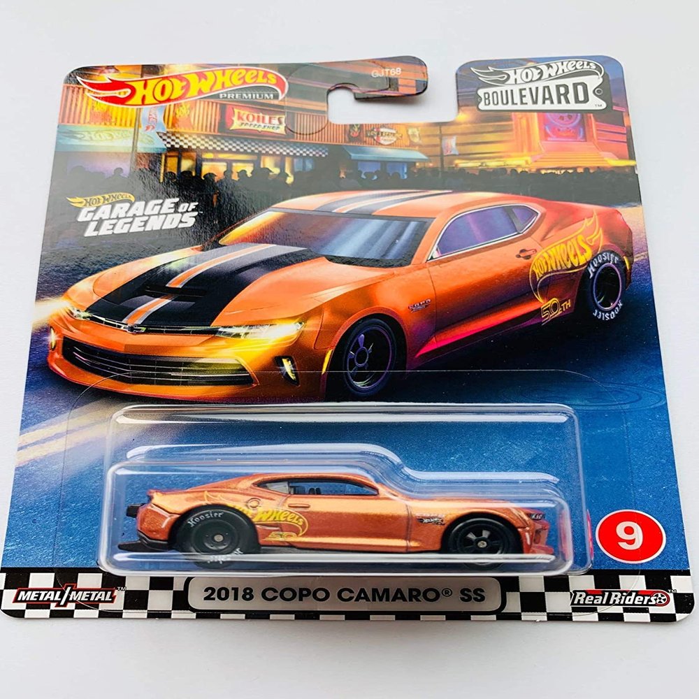 DieCast Hot Wheels 2018 Copo Camaro SS, Boulevard Series #9 (Premium 1:64 Scale) Burnt Orange