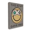Stupell Industries My Game Face Phrase Yellow Smiley Retro Controller view 2