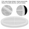 Resin Silicone Mold,Resin Tray Molds Fish Scale Shape Design Easily Demold Repeated Use Soft DIY Resin Tray Molds for Jewelry Storage Dishes view 2