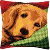 Vervaco Cross Stitch Cushion Kit Sleepy Little Dog view 1