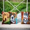 Vervaco Cross Stitch Cushion Kit Sleepy Little Dog view 3