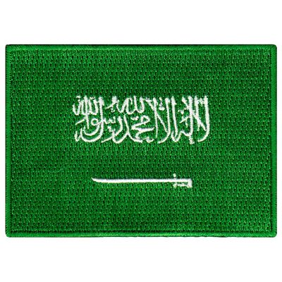 Cypress Collectibles - Saudi Arabia Flag Patch - Premium Embroidered Appliqu - Middle Eastern Country Velcro-Brand Fasteners Patches - Dimensions: 3.5" x 2.5"