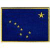 Alaska State Flag Embroidered Patch Velcro-Brand Fasteners AK Emblem Blue view 1