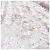 Tulle Lace Fabric 1 Meter Ivory Mesh Pink Sequins Embroidered Bridal Wedding Dress Sewing 130CM 51" Wide L24A19 view 1