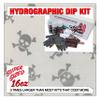 Hydrographic Dip Kit Silver Clear Skulls & Crossbones 16oz dip demon Hydro dip Dipping view 1