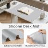 36.2" x 24" Extra Large Silicone Mat for Epoxy Resin, Nonstick Silicon Mats for Crafts Jewelry Casting, Non-Slip Kitchen Table Placemats for Countertop Protector Heat Resistant by Foepoge, Grey view 4