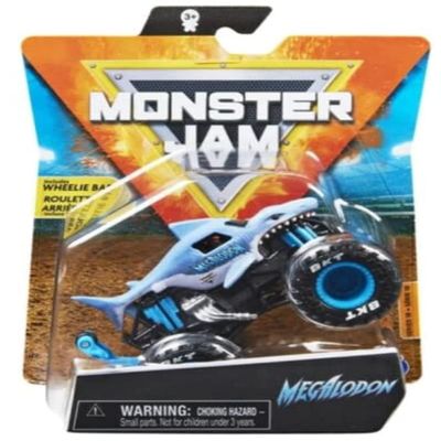 DieCast Monster Jam Megalodon, Wheelie Series 18 (1:64 Scale)