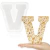 Gartful 7 Inch Large Letter Molds for Resin, 3D V Capital Alphabet Epoxy Resin Mold, A to Z Thick Resin Letter Molds for Making Letters, Word Sign Art, DIY Crafts, Making Cake, Party Home Decor view 1