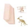 iUoczi12 Pack Balsa Wood Sheets 1/16 x 4 x 12 Inch Natural Wood Color Unfinished Wood for DIY Crafts Make Models of House Airplane Ship Boat DIY Wooden Plate Model,School Projects 300x100x1.5mm view 1