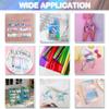 10 Pieces A4 Holographic Clear PVC Fabric Iridescent Transparent Vinyl Mirrored Foil Laser Crafts Fabric for Sewing Crafts DIY Bows Jewlery Making, 30X21CM view 2