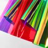 10 Pieces A4 Holographic Clear PVC Fabric Iridescent Transparent Vinyl Mirrored Foil Laser Crafts Fabric for Sewing Crafts DIY Bows Jewlery Making, 30X21CM view 4