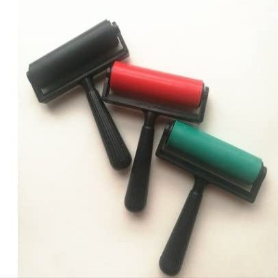 FHYTGBS 10cm Diamond Painting Roller-1PC Brush Rubber Roller Brush Diamond Painting Brushing Craft Art Drawing for DIY Tools (Color : Red)