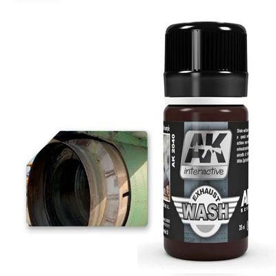 AK AIR Weathering AK2040 WASH for Exhaust (35ml)