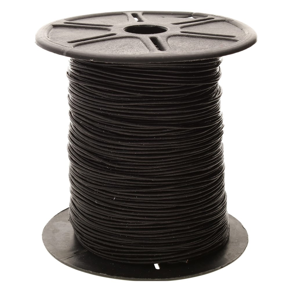 The Beadsmith Leather Cord Black 1mm Spool 100 Yards/91.44 Meters Indian Leather Thong Ideal for Braiding, Beading, Necklaces, Fine Lacing, Hair Accessories & DIY Jewelry Making
