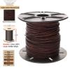 The Beadsmith Leather Cord Dyed Antique Brown 1.5mm Spool 25 Yards/22.86 Meters Indian Leather Thong Ideal for Braiding, Beading, Necklaces, Fine Lacing, Hair Accessories & DIY Jewelry Making view 4