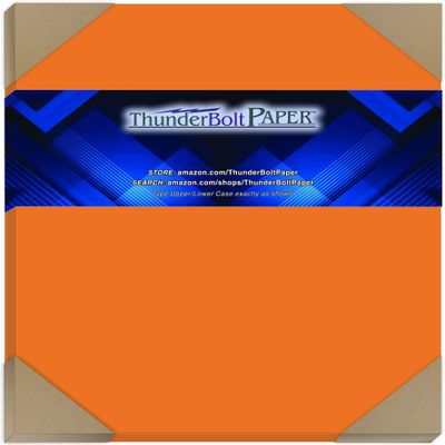 100 Orange Cover/Card Paper Sheets - 8.5 X 11 Inches Standard Letter|Flyer Size - 65# (65 lb/Pound) Light Weight Cardstock - Quality Printable Smooth Paper Surface for Bright Colorful Results