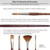 Creative Mark Mimik Kolinsky Watercolor Brush - # 3 Round - Short Handle Synthetic Paint Brush - Handmade in Germany - Synthetic Sable Paint Brushes for Professional Artists - Animal-Friendly view 3