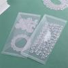 10 Pack Large Size Dies and Stamps Storage Pockets Bags,9.5x4.5inch Transparent Plastic Sturdy Storage Envelopes Folders for Cutting Dies Stencil Embossing Crafts for Paper Card Craft Organizer Holder view 4