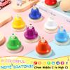 Desk Bells for Kids 8 Notes Rainbow Diatonic Hand Bells Colorful Toddler Musical Learning Toys Birthday Gift for Musical Learning Teaching Percussion Instrument view 3