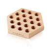 SPEEDWOX Wooden Plier Organizer - Hexagonal Hardwood Pliers Holder with 19 Holes for Tool Storage Box view 1