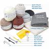 Tufting Gun Cut Pile Rug Gun Machine Starter Kit Rug Tufting Kit Electric Tufting Gun Carpet Weaving Flocking Machine, Includes 1,300 Yards Eco-Cotton Yarn, Tufting Cloth, Felt Backing Cloth (Color : view 2