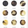 10 PCS 4 Holes Round Pattern Resin Buttons Flatback Sewing Button Favorite Findings Basic Buttons for Clothing Arts Crafts Projects DIY Decorations Sewing Accessories (09#Dark Coffee, 30.5 mm) view 3