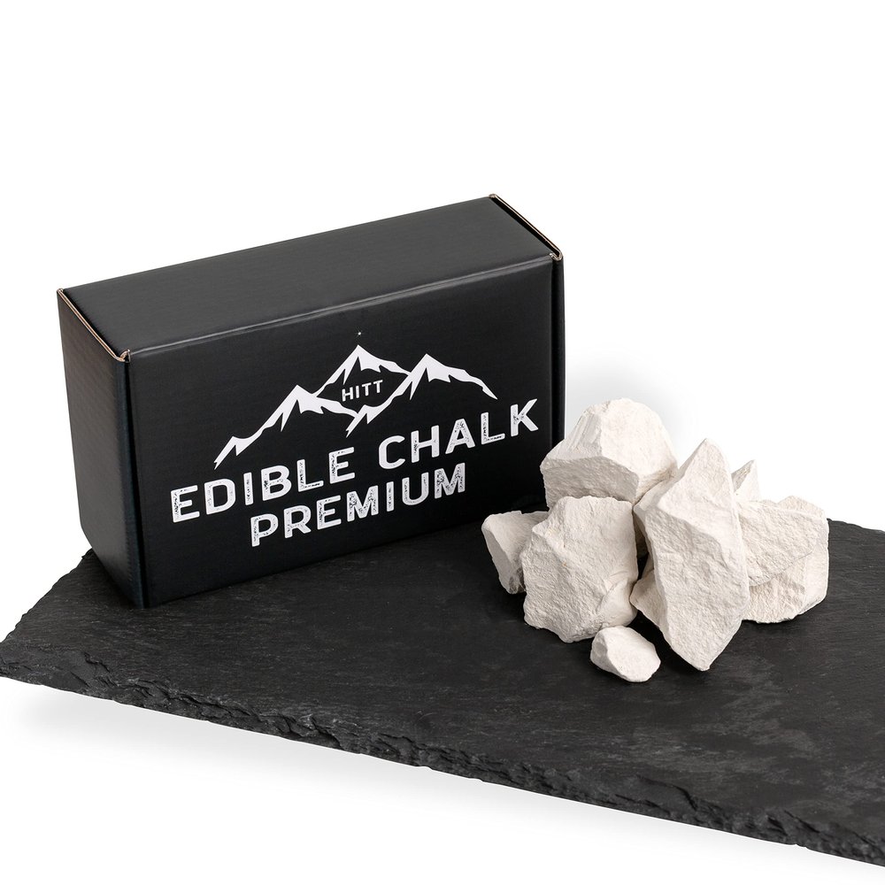 HITT Premium Belgorod Edible Chalk Most Crunchy Edible Chalk Chunks for eating, PICA Cravings and ASMR Food Content Creators Pure, No Additives, PICA Alternative Snack 7 oz / 200 g