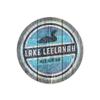 Lantern Press Sticker Lake Leelanau, Michigan, Rustic Loon, Die Cut Vinyl, (Waterproof Decal for Cars, Water Bottles, Laptops, Coolers), Small view 1