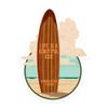 Lantern Press Sticker Miramar Beach, Florida, Life is a Beautiful Ride, Surfboard, Die Cut Vinyl, (Waterproof Decal for Cars, Water Bottles, Laptops, Coolers), Small view 1