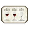 Lantern Press Sticker Wine Glasses Pessimist Optimist Realist Die Cut Vinyl, (Waterproof Decal for Cars, Water Bottles, Laptops, Coolers), Small view 1