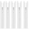 #3 Aluminum White YKK Lightweight Jacket Separating Zippers - Choose Your Length - Color: White - Made in The United States (5 Zippers Per Pack) (Aluminum - 27" Inches) view 1