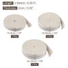 MECCANIXITY Oil Lamp Wick Kit 1/2 Inch 3/4 Inch 7/8 Inch Flat Wide 6.5 Foot Cotton Lanterns Wick with Red Stitch for Kerosene Burner Lighting, 3in1 Set view 2