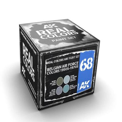 AK Real Colors Set RCS068 Belgian AIR Force Colors 1950S-1970S (4x10ml)