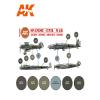 AK Acrylics 3Gen Aircraft Set AK11714 Spanish Civil War. Legion Condor Aircraft Set 3G (6x17ml) view 2