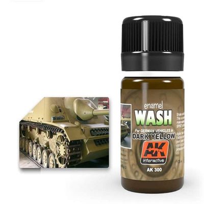 AK Weathering AK300 WASH for Dark Yellow Vehicles (35ml)