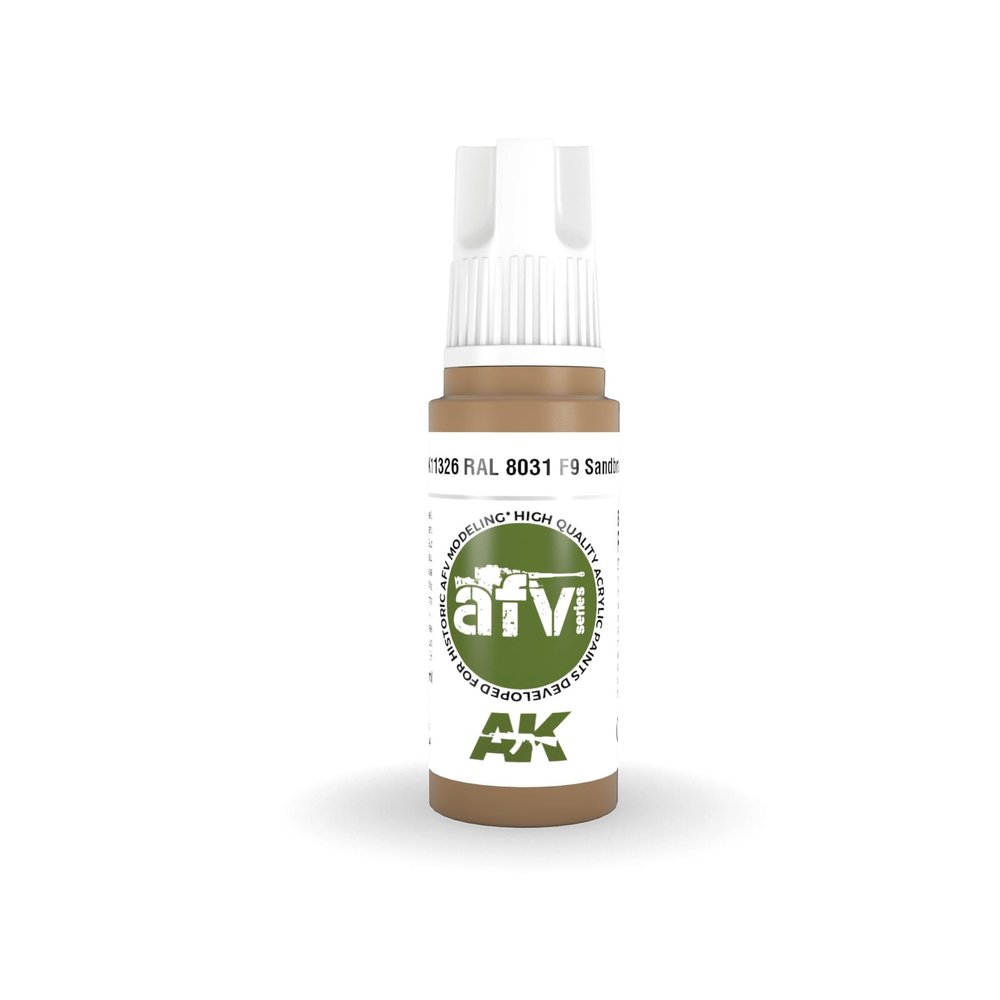 AK Acrylics 3Gen AFV AK11326 RAL 8031 F9 Sandbraun (17ml)