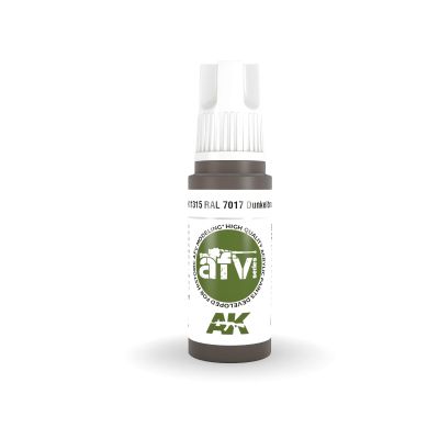 AK Acrylics 3Gen AFV AK11315 RAL 7017 Dunkelbraun (17ml)