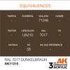AK Acrylics 3Gen AFV AK11315 RAL 7017 Dunkelbraun (17ml) view 3