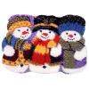 ZFFLYH Christmas Snowman Latch Hook Rug Kits for Adults Kids DIY Crochet Yarn Rugs Hooking Craft Kit with Color Pre-Printed Pattern 20.5X15 Inch view 1