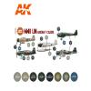 AK Acrylics 3Gen Aircraft Set AK11737 WWII IJN Aircraft Colors Set 3G (8x17ml) view 2